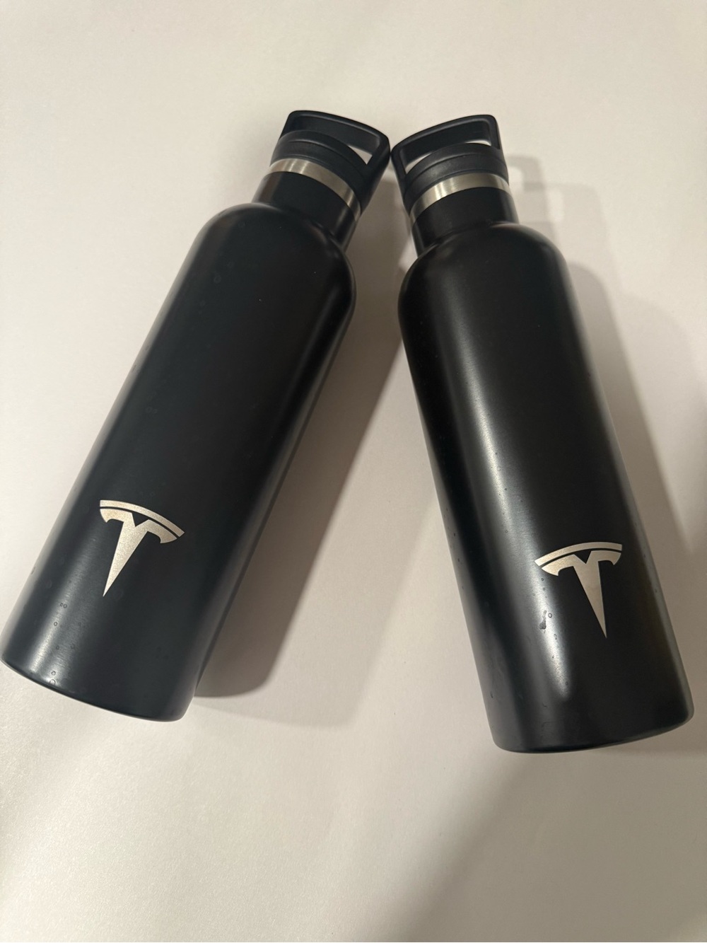 NWT Tesla Black Stainless Steel Water Bottle (Pair)